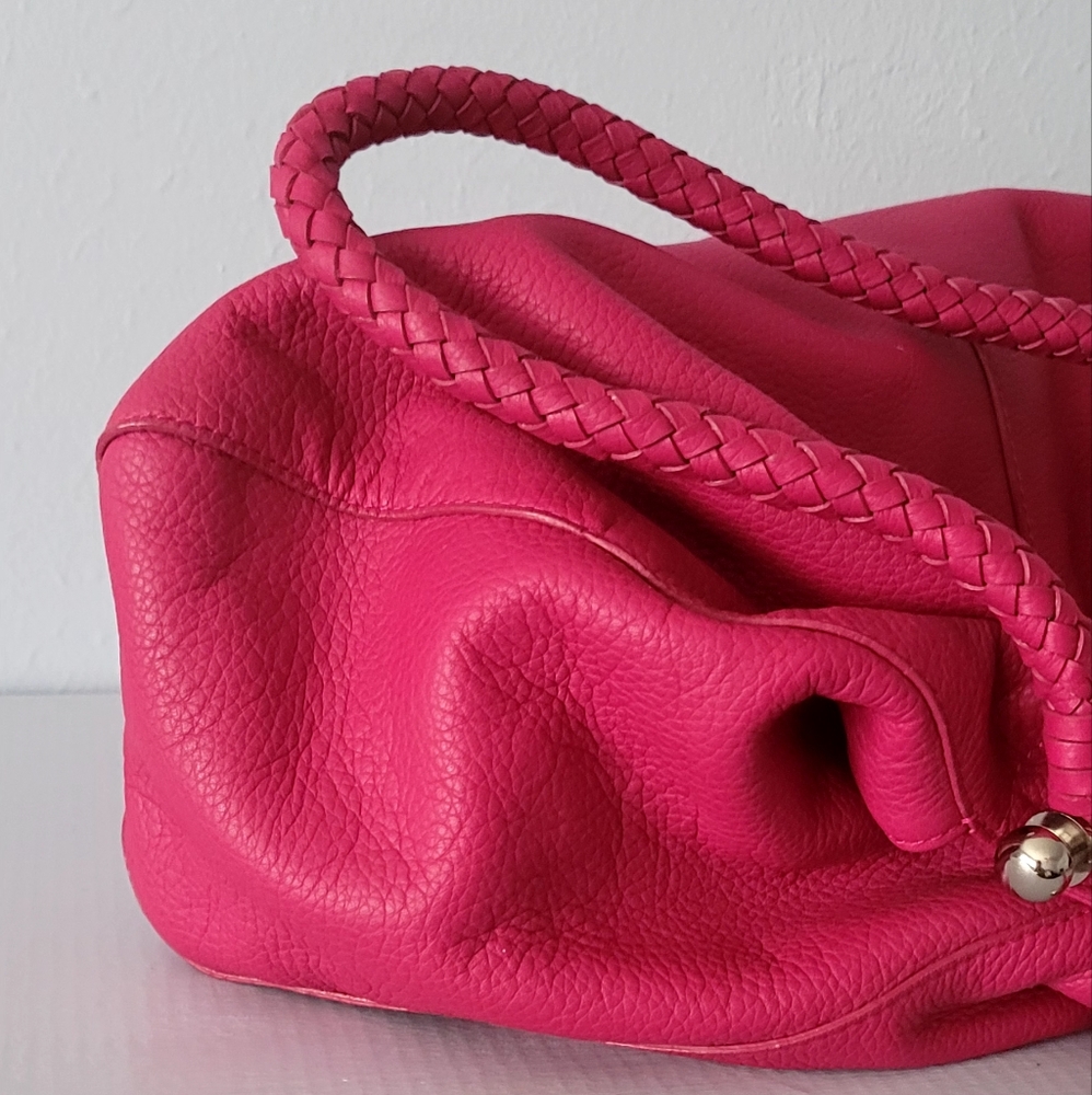 Elliott Lucca Genuine Leather Braded Leather Straps Shoulder Bag - Picture 9 of 9